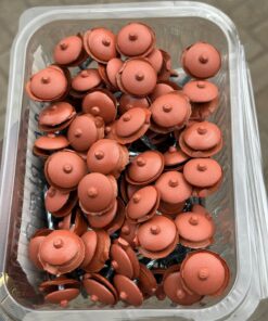 COLORED NAILS FIXED WITH RUBBERS